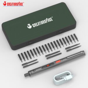 CREATIONSPACE CS0801A Small Electric Screwdriver Kit Electric Screwdriver Cordless