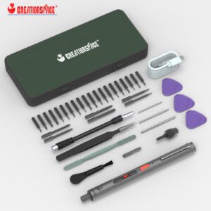 CREATIONSPACE CS0802A Small Electric Screwdriver Kit Electric Screwdriver Cordless