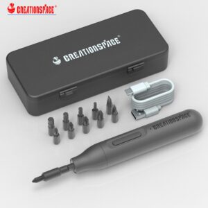 CREATIONSPACE CS2001A Small Electric Screwdriver Kit Electric Screwdriver Cordless (复制)