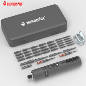 CREATIONSPACE CS2101A Small Electric Screwdriver Kit Electric Screwdriver Cordless (复制)